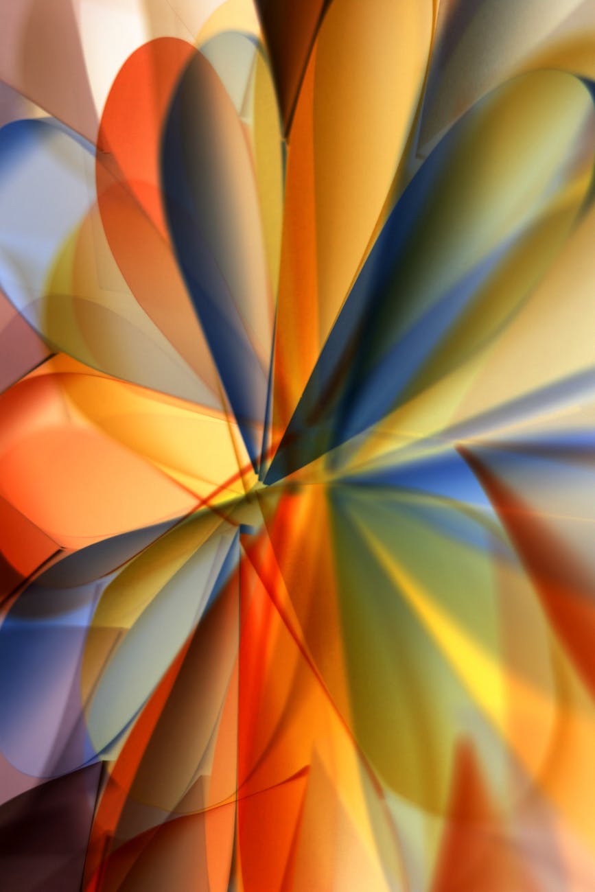 abstract colorful geometric art with vivid shapes
